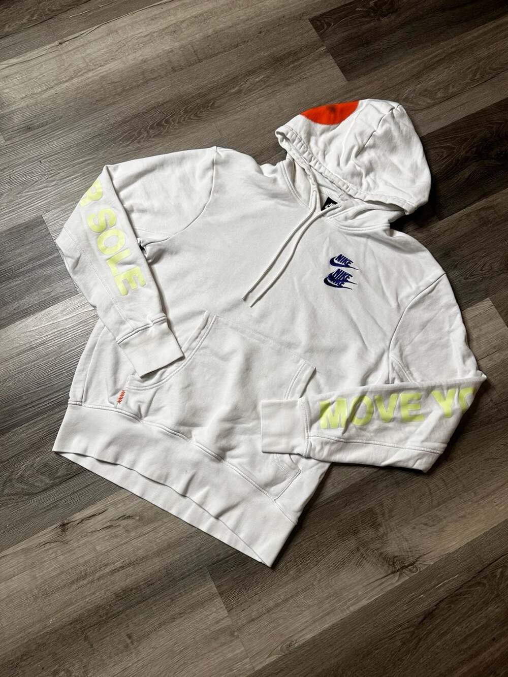 Nike World Tour French Terry Pullover Hoodie White Men's Small DA0931-100